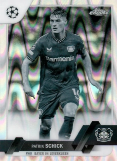 2022-23 Topps Chrome UEFA Club Competitions - Patrik Schick - Black & White RayWave Refractor #190
