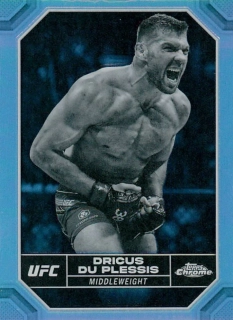 2024 Topps Chrome UFC - Dricus Du Plessis - Negative Refractor #62