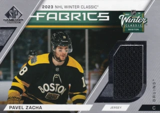 2023-24 UD SP Game Used - Pavel Zacha - Fabrics - 2023 NHL Winter Classic #WC-8