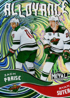 2020-21 UD Skybox Metal Universe - Zach Parise, Ryan Suter - Alloyance #AL-20