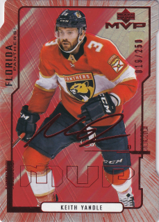 2020-21 UD MVP - Keith Yandle - Colors and Contours /250 #3