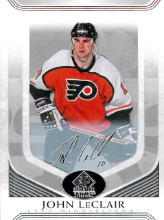 2020-21 UD SP Signature Edition Legends - John LeClair - Silver Script #66