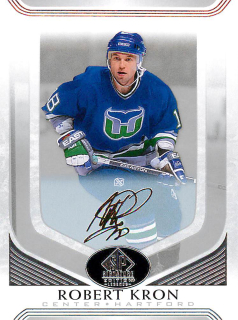 2020-21 UD SP Signature Edition Legends - Robert Kron - Silver Script #210