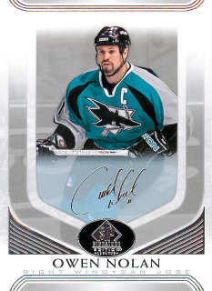 2020-21 UD SP Signature Edition Legends - Owen Nolan - Silver Script #87