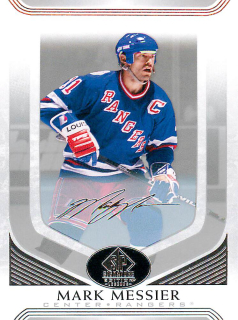 2020-21 UD SP Signature Edition Legends - Mark Messier - Silver Script #303