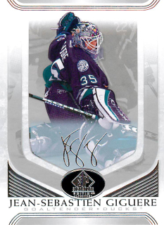 2020-21 UD SP Signature Edition Legends - Jean-Sebastien Giguere - Silver Script #120