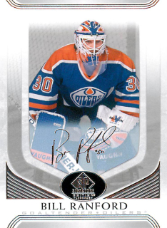 2020-21 UD SP Signature Edition Legends - Bill Ranford - Silver Script #63