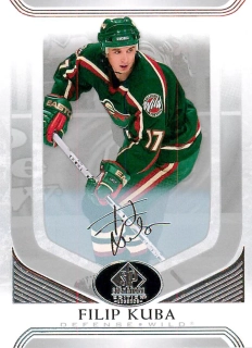 2020-21 UD SP Signature Edition Legends - Filip Kuba - Silver Script #65
