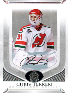 2020-21 UD SP Signature Edition Legends - Chris Terreri - Silver Script #290