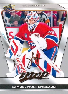 2025-26 UD MVP - Samuel Montembeault - Silver Script #69