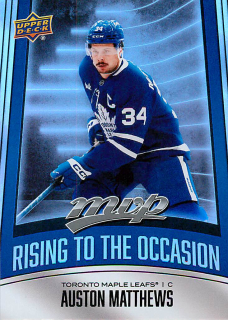 2025-26 UD MVP - Auston Matthews - Rising To The Occasion #RO-19
