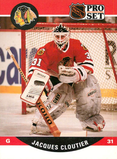 1990-91 Pro Set - Jacques Cloutier #428