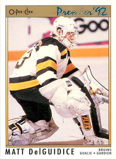 1991-92 O-Pee-Chee Premier - Matt DelGuidice #96