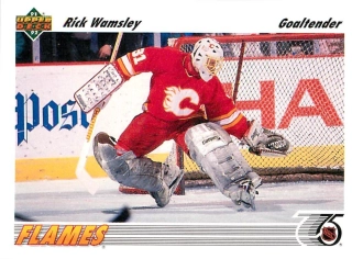 1991-92 UD Series - Rick Wamsley (English) #130