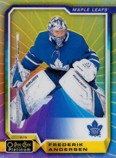 2018-19 UD O-Pee-Chee Platinum - Frederik Andersen - Rainbow Color Wheel #127