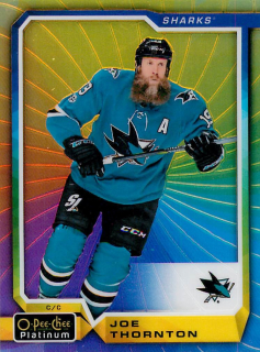 2018-19 UD O-Pee-Chee Platinum - Joe Thornton - Rainbow Color Wheel #68