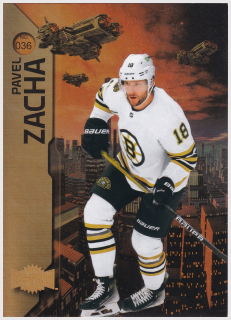 2023-24 UD Skybox Metal Universe - Pavel Zacha - Gold Spectrum FX #036