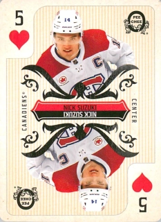 2024-25 UD O-Pee-Chee - Nick Suzuki - Playing Cards #5-HEARTS