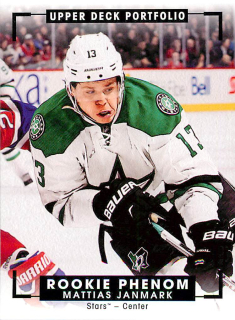 2015-16 UD Portfolio - Mattias Janmark - Rookie Color Art #327