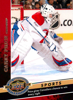 2009 Upper Deck 20th Anniversary Retrospective - Carey Price #2330