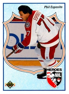1990-91 UD Series - Tony Esposito - Heroes of the NHL #510