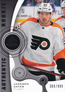 2021-22 UD SP Game Used - Jackson Cates - Authentic Rookie /999 #R-9