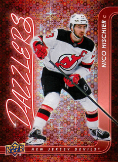 2024-25 UD Series 2 - Nico Hischier - Dazzlers Red #DZ-65