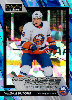 2023-24 UD O-Pee-Chee Platinum - William Dufour - Marquee Rookie Blue Fragments /125 #234