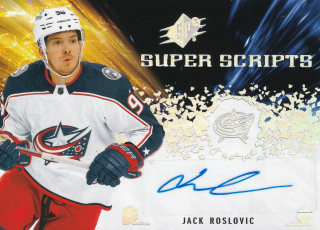 2021-22 UD SPx - Jack Roslovic - Super Scripts #SS-RO