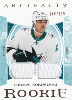 2022-23 UD Artifacts - Thomas Bordeleau - Rookie Gold Material Relic /599 #178