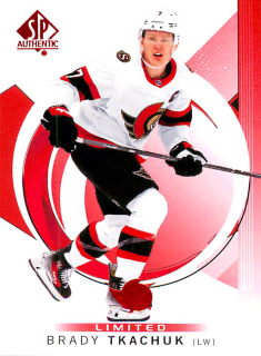 2024-25 UD SP Authentic - Brady Tkachuk - Limited Red #21
