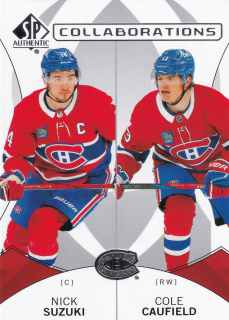 2024-25 UD SP Authentic - Nick Suzuki, Cole Caufield - Collaborations #C-18
