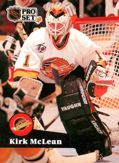1991-92 Pro Set - Kirk McLean #501