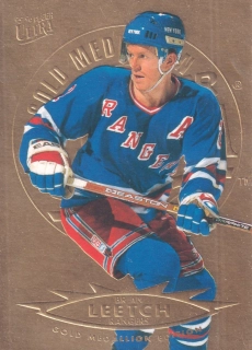 1995-96 Fleer Ultra - Brian Leetch - Gold Medallion #104