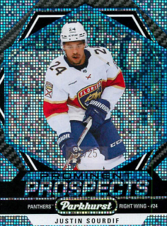 2023-24 UD Parkhurst - Justin Sourdif - Prominent Prospects Blue /25 #PP-JS