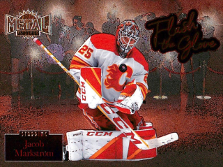 2022-23 UD Skybox Metal Universe - Jacob Markstrom - Flash The Glove #FL-4