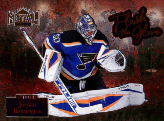 2022-23 UD Skybox Metal Universe - Jordan Binnington - Flash The Glove #FL-13