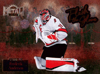 2022-23 UD Skybox Metal Universe - Frederik Andersen - Flash The Glove #FL-9