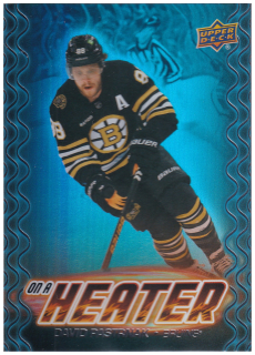 2024-25 UD Series 2 - David Pastrňák - On A Heater #OH-10