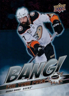2024-25 UD Series 2 - Radko Gudas - Bang For Your Puck Black #BP-15