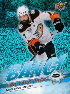 2024-25 UD Series 2 - Radko Gudas - Bang For Your Puck Speckled #BP-15