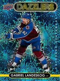 2021-22 UD Series 2 - Gabriel Landeskog - Dazzlers Blue #DZ-62