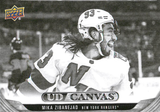 2024-25 UD Series 2 - Mika Zibanejad - Canvas Black & White #C138