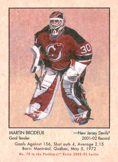 2002-03 ITG Parkhurst Retro - Martin Brodeur #70