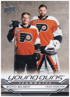2024-25 UD Series 2 - Matvei Michkov, Ivan Fedotov - Young Guns Teammates #496