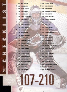 1997-98 UD Series 1 - Patrick Roy - Checklist #210