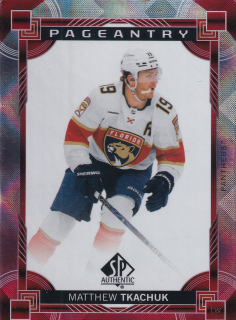 2024-25 UD SP Authentic - Matthew Tkachuk - Pageantry Red #P-34