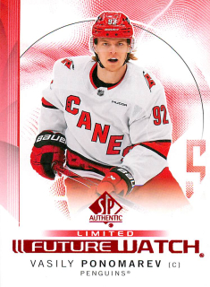 2024-25 UD SP Authentic - Vasily Ponomarev - Future Watch Limited Red #110