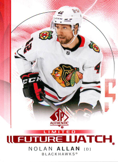 2024-25 UD SP Authentic - Nolan Allan - Future Watch Limited Red #163