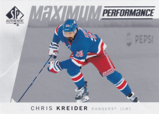 2024-25 UD SP Authentic - Chris Kreider - Maximum Performance #MP-20
